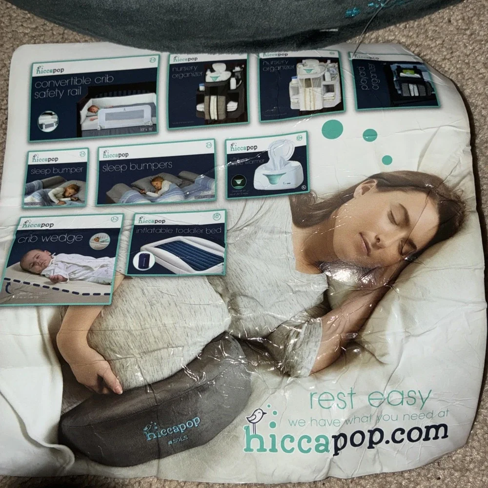 Hiccapop Pregnancy Pillow Wedge for Maternity / Wedge Cushion W/ Memory Foam